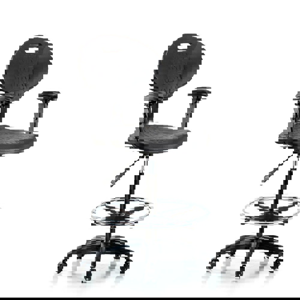 Task Chair: Polyurethane, Black