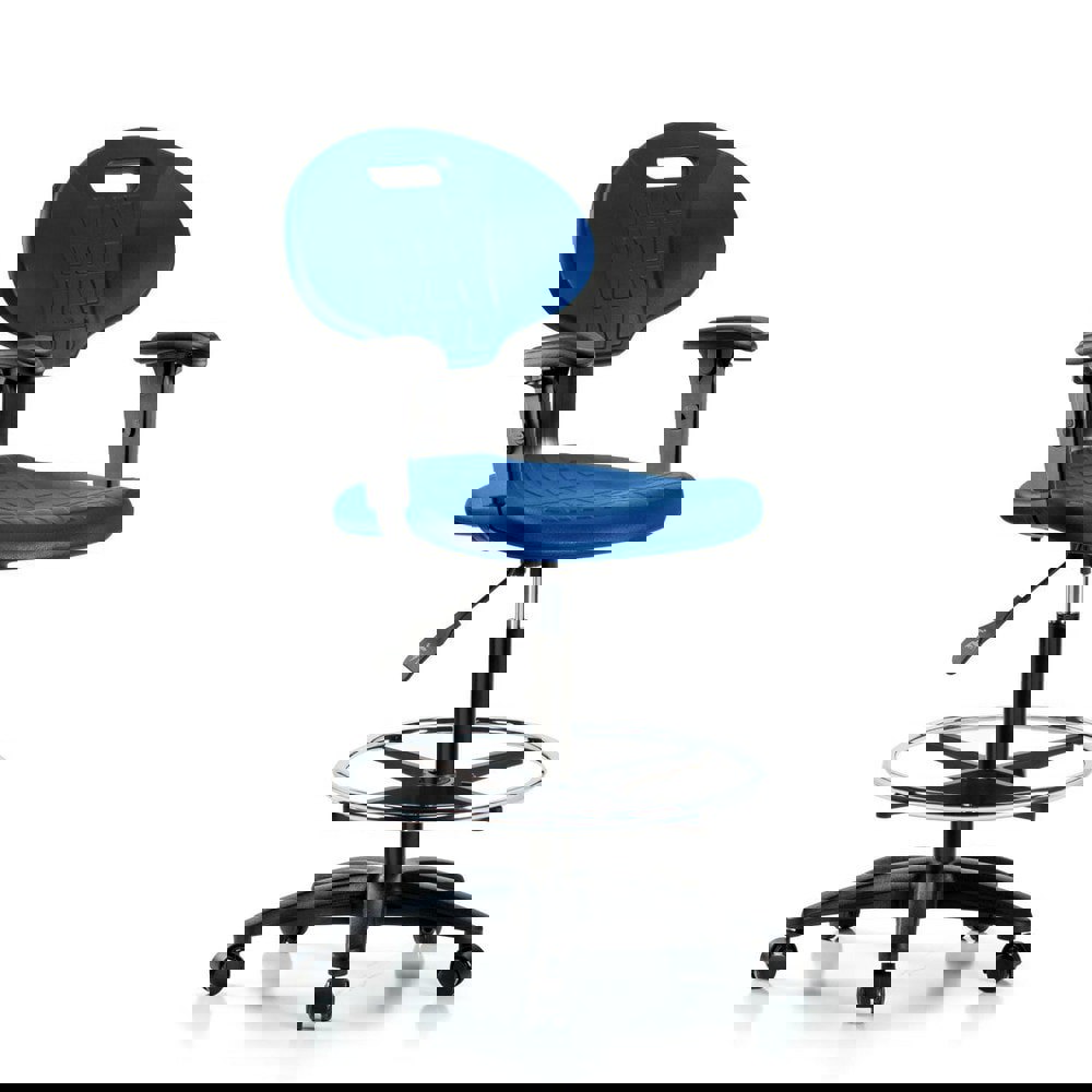 Task Chair: Polyurethane, Blue