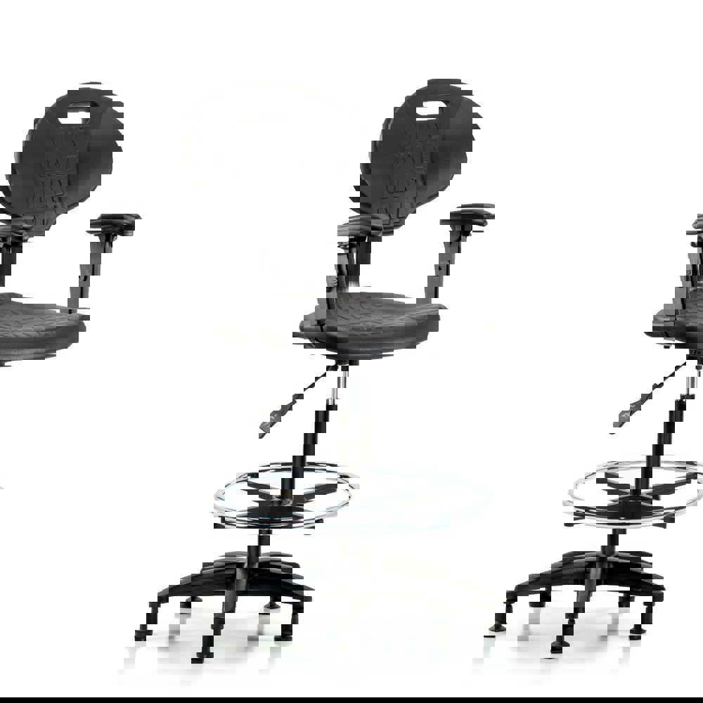 Task Chair: Polyurethane, Black