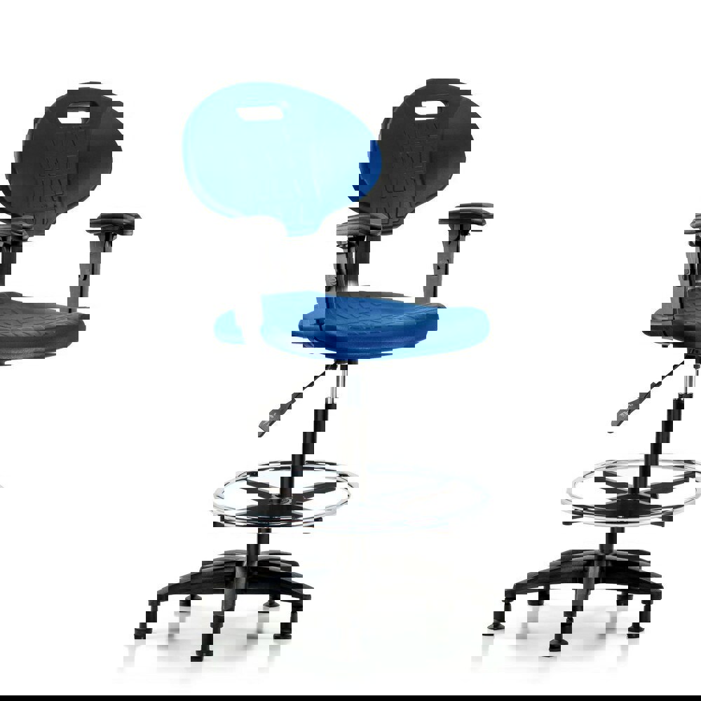Task Chair: Polyurethane, Blue