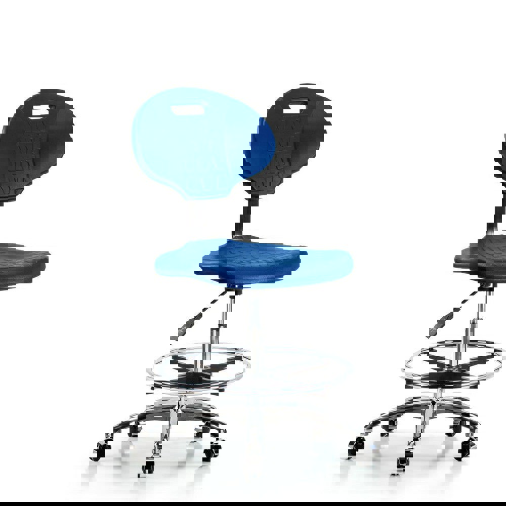 Task Chair: Polyurethane, Blue