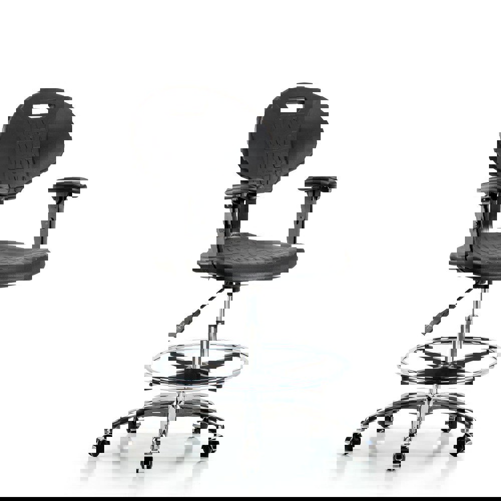 Task Chair: Polyurethane, Black