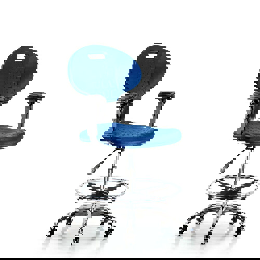 Task Chair: Polyurethane, Blue
