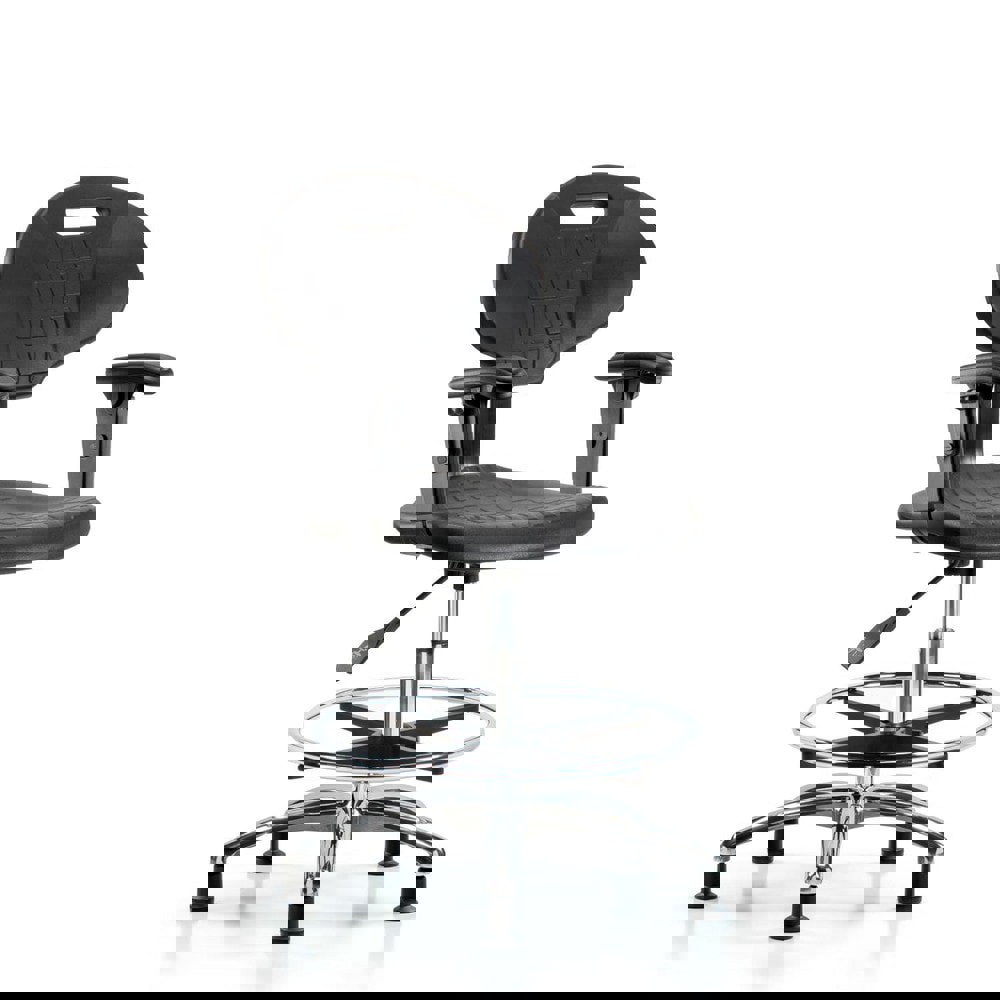 Task Chair: Polyurethane, Black