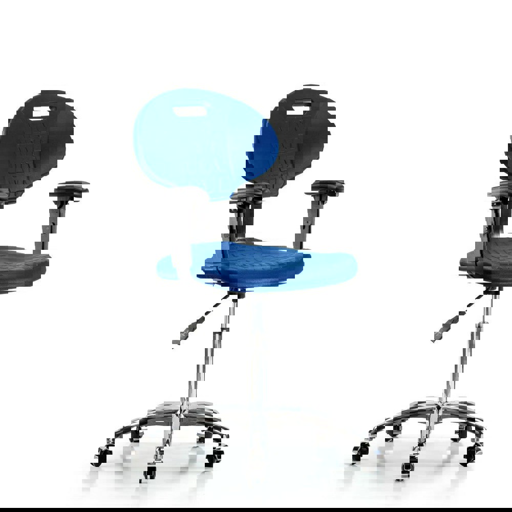 Task Chair: Polyurethane, Blue