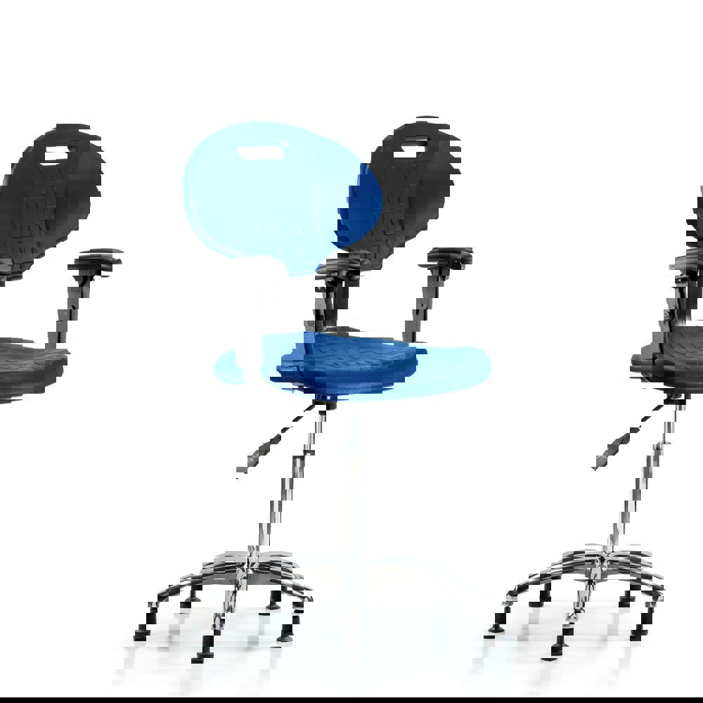 Task Chair: Polyurethane, Blue