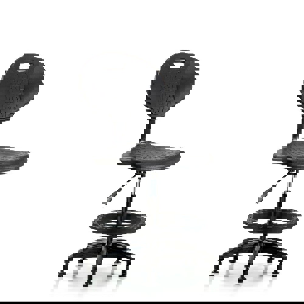 Task Chair: Polyurethane, Black