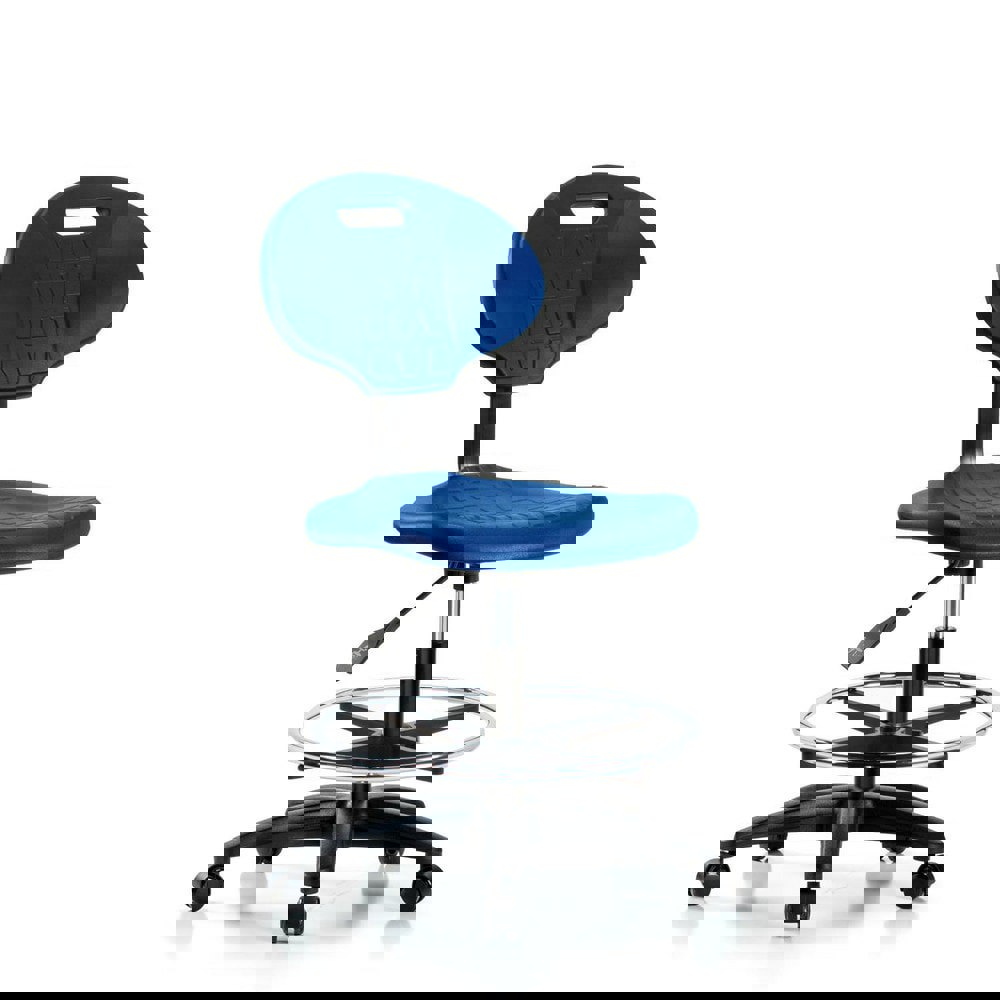 Task Chair: Polyurethane, Blue