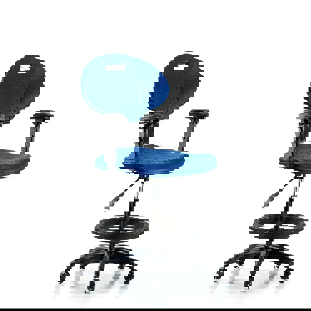 Task Chair: Polyurethane, Blue