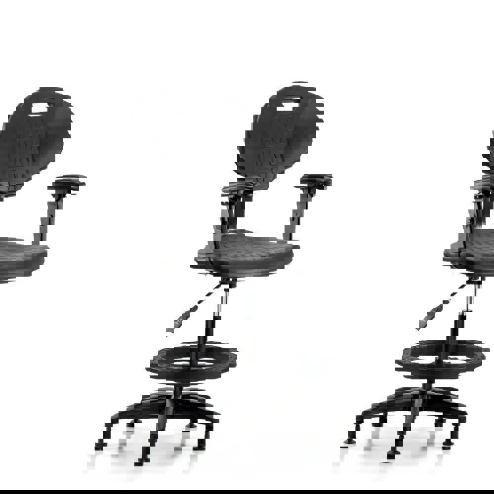 Task Chair: Polyurethane, Black