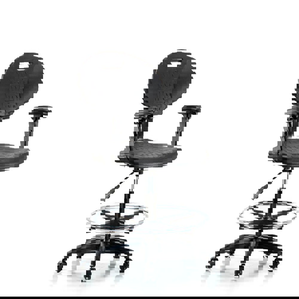 Task Chair: Polyurethane, Black