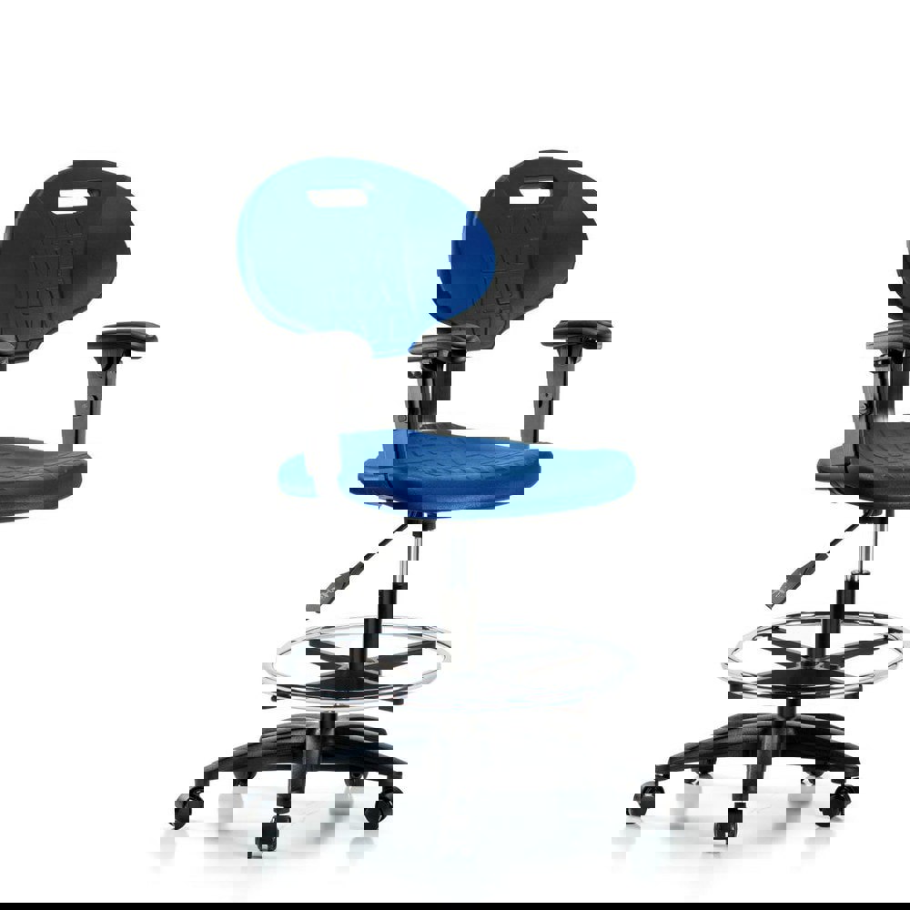 Task Chair: Polyurethane, Blue