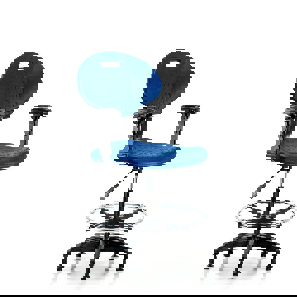 Task Chair: Polyurethane, Blue