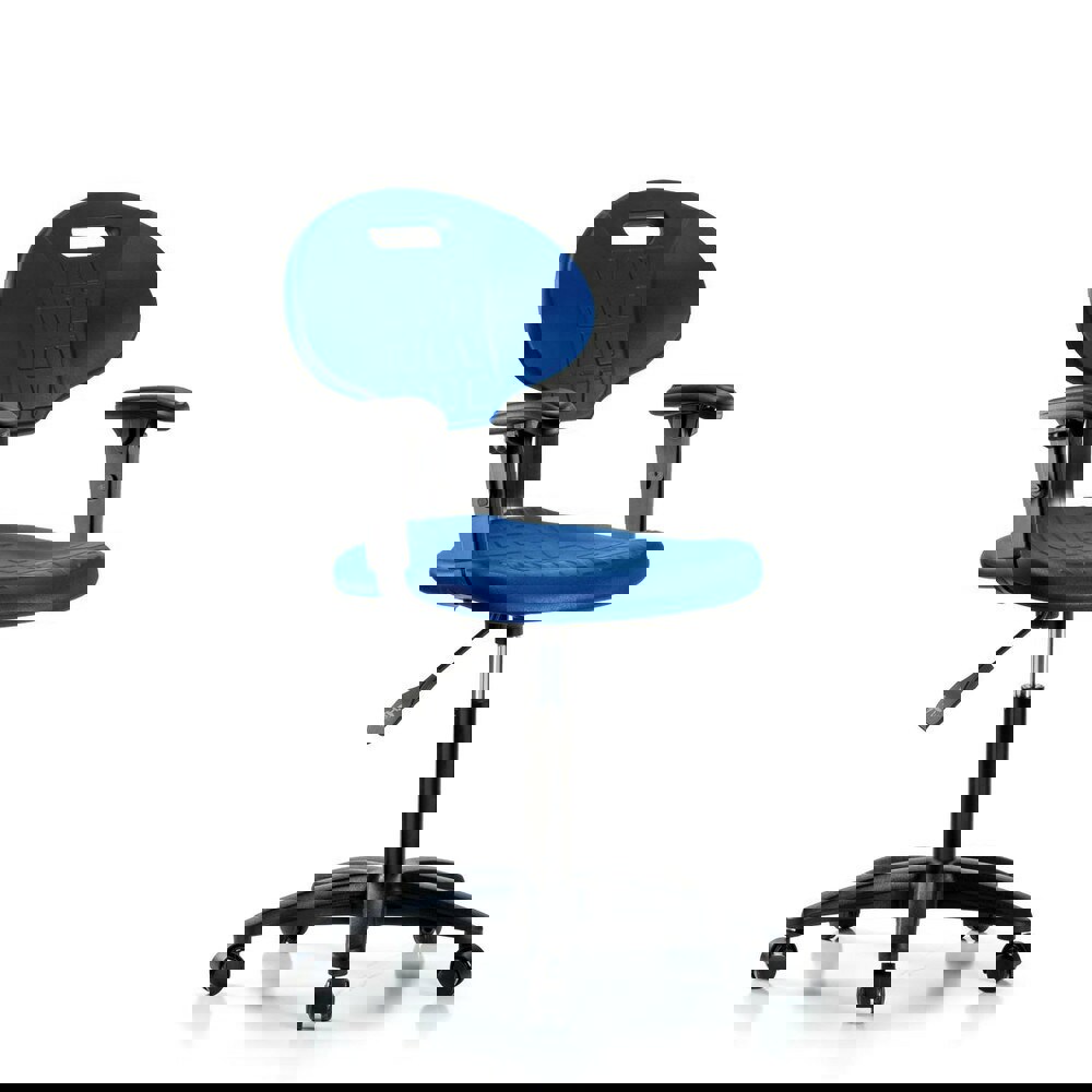 Task Chair: Polyurethane, Blue