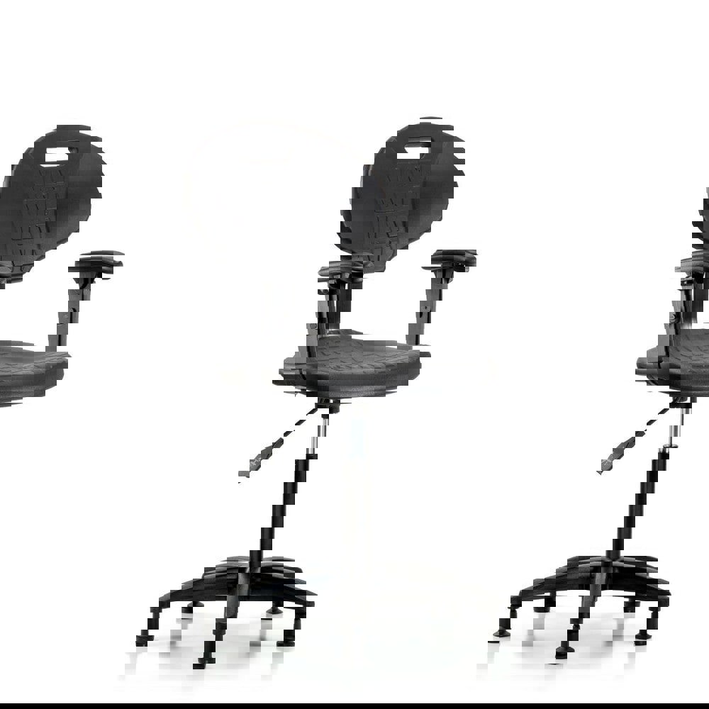 Task Chair: Polyurethane, Black