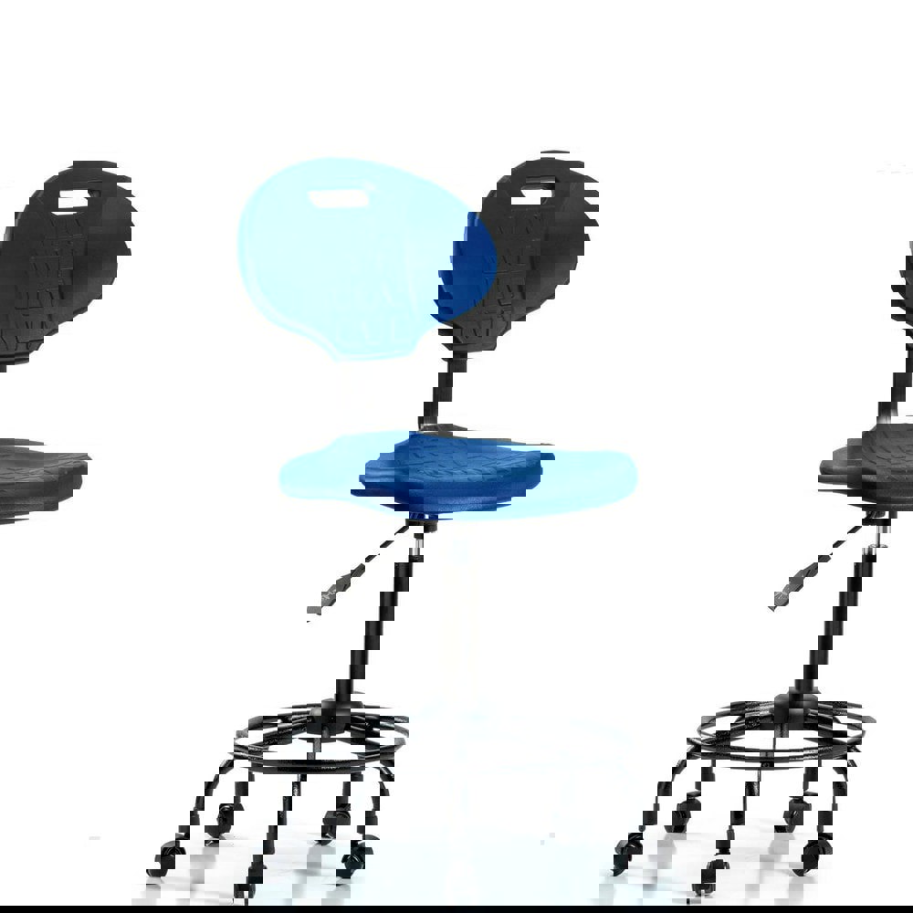 Task Chair: Polyurethane, Blue
