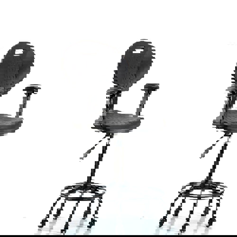 Task Chair: Polyurethane, Black