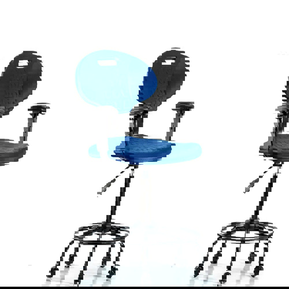 Task Chair: Polyurethane, Blue