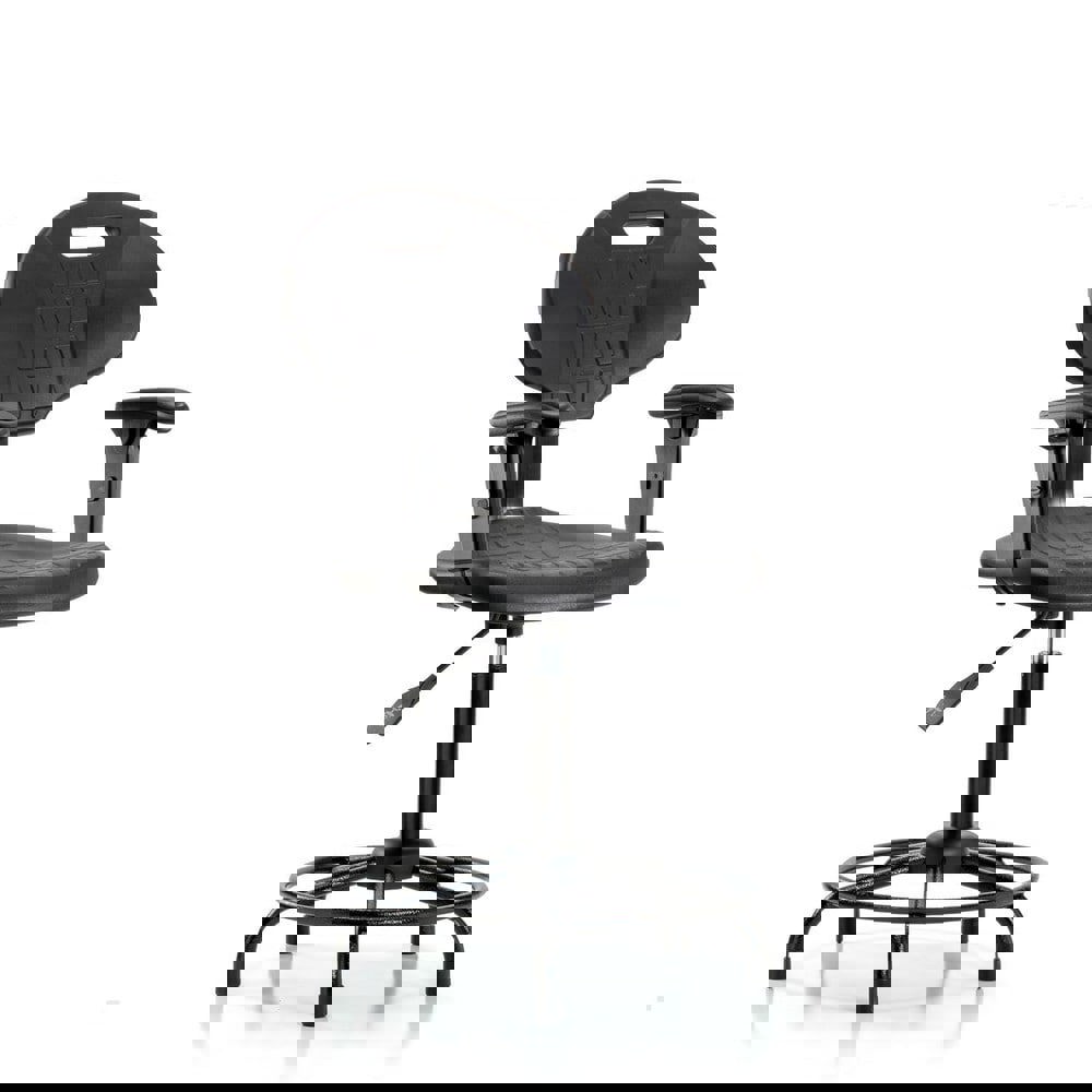 Task Chair: Polyurethane, Black