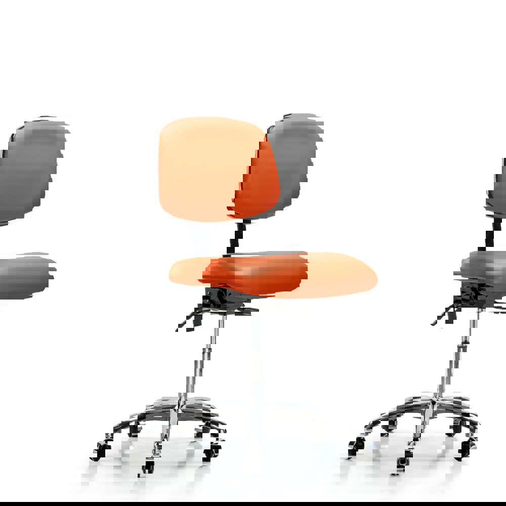 Task Chair: Vinyl, Orange Kist