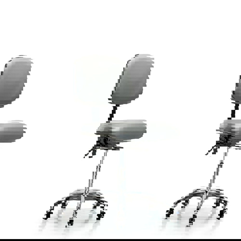 Task Chair: Vinyl, Sterling