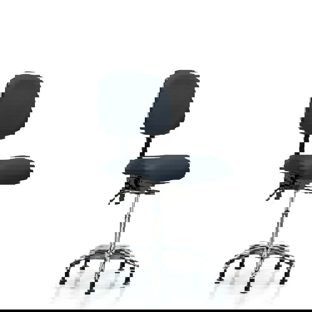 Task Chair: Vinyl, Imperial Blue