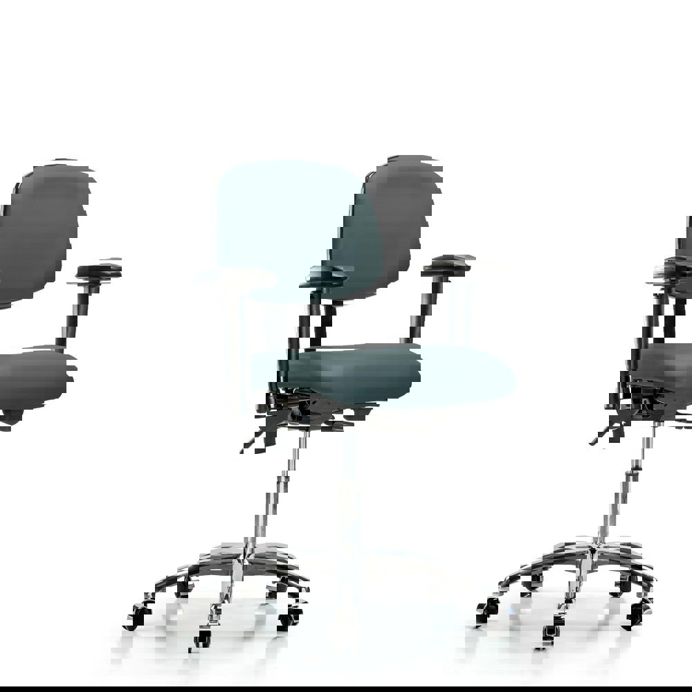 Task Chair: Vinyl, Colonial Blue