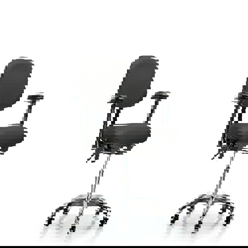 Task Chair: Vinyl, Charcoal