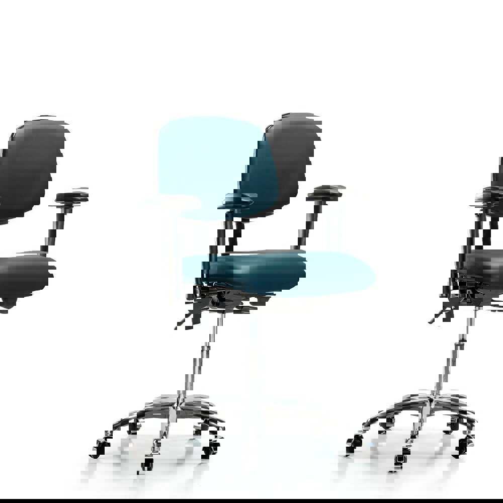 Task Chair: Vinyl, Marine Blue