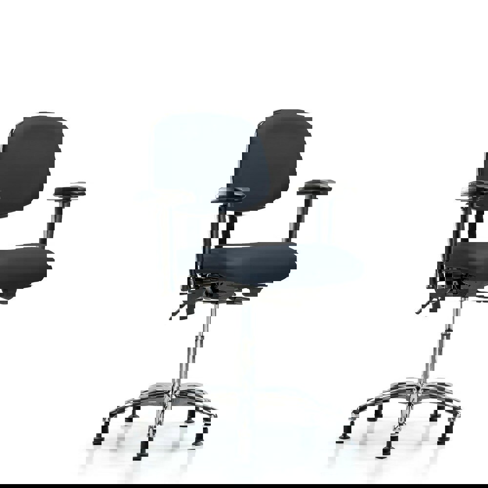 Task Chair: Vinyl, Imperial Blue