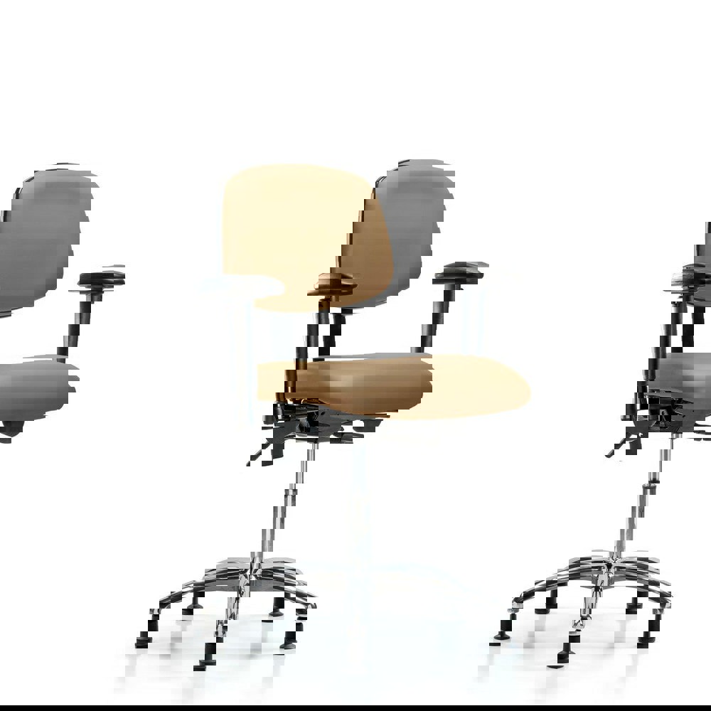 Task Chair: Vinyl, Taupe