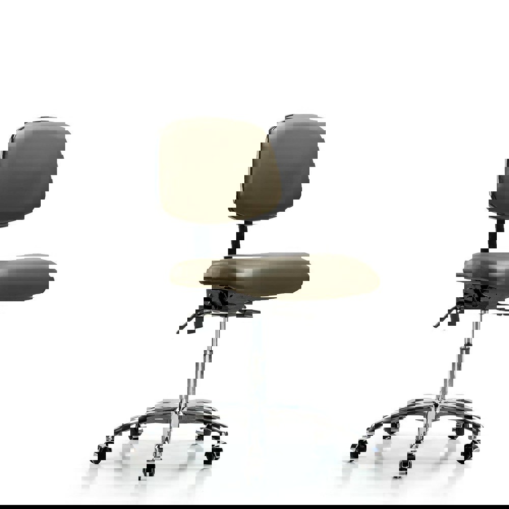 Task Chair: Vinyl, Taupe