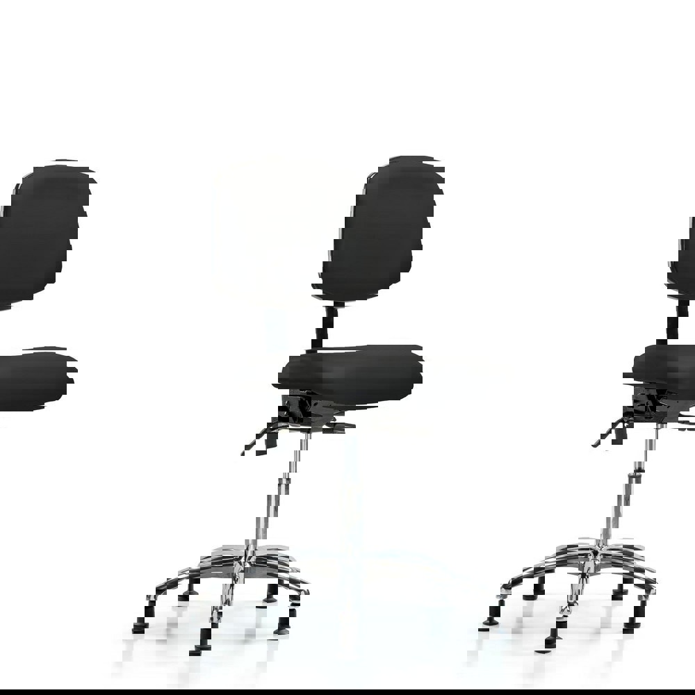 Task Chair: Vinyl, Black