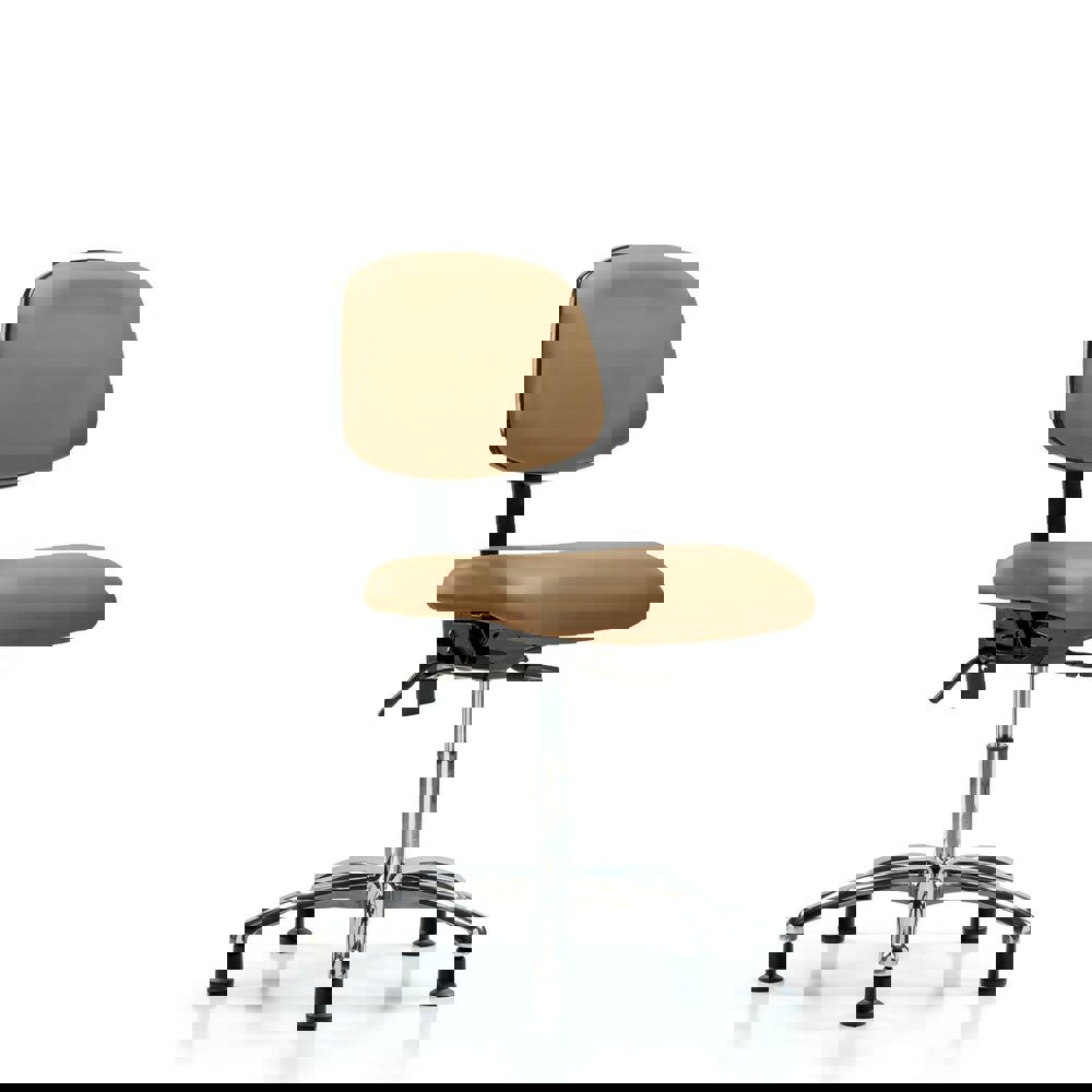 Task Chair: Vinyl, Taupe