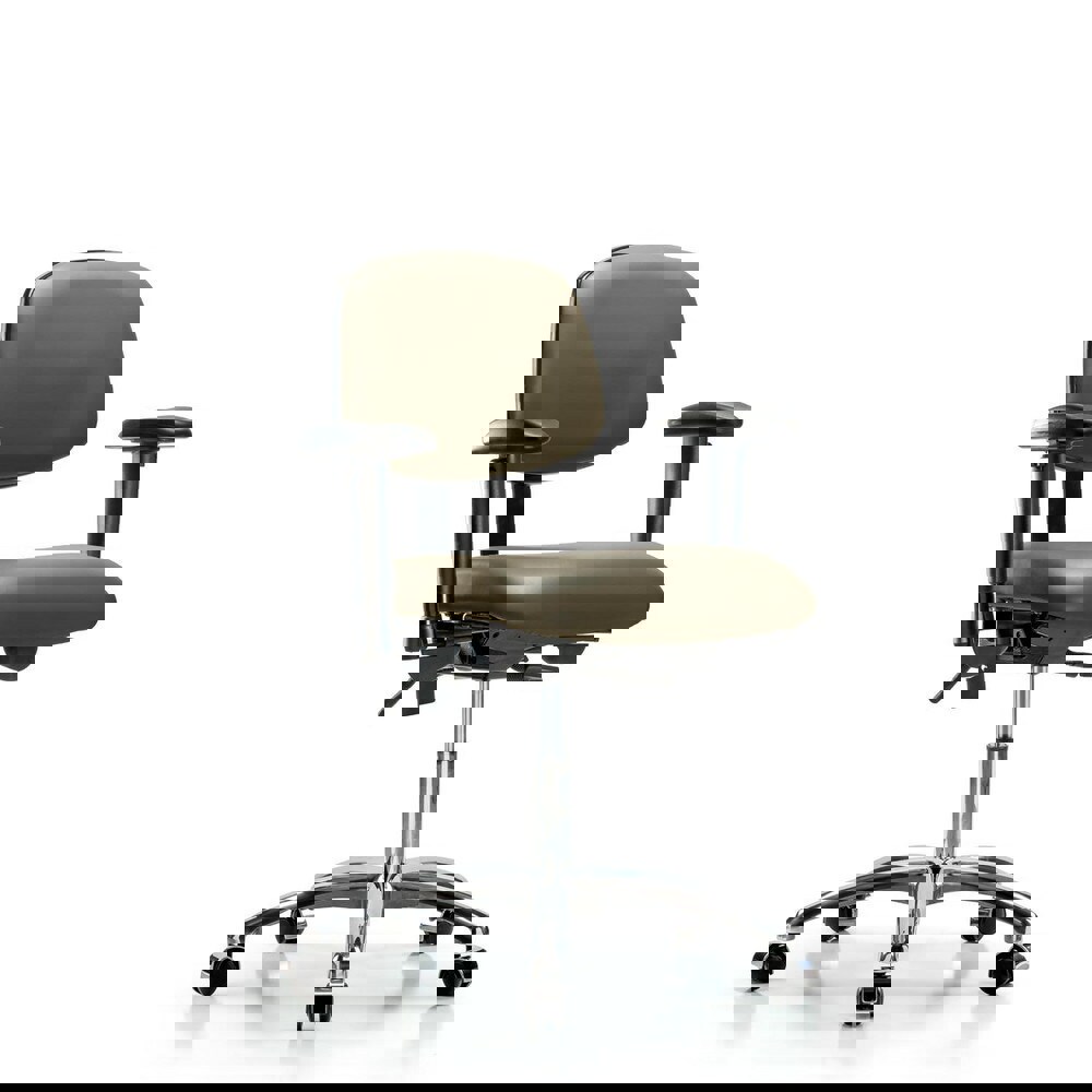 Task Chair: Vinyl, Taupe