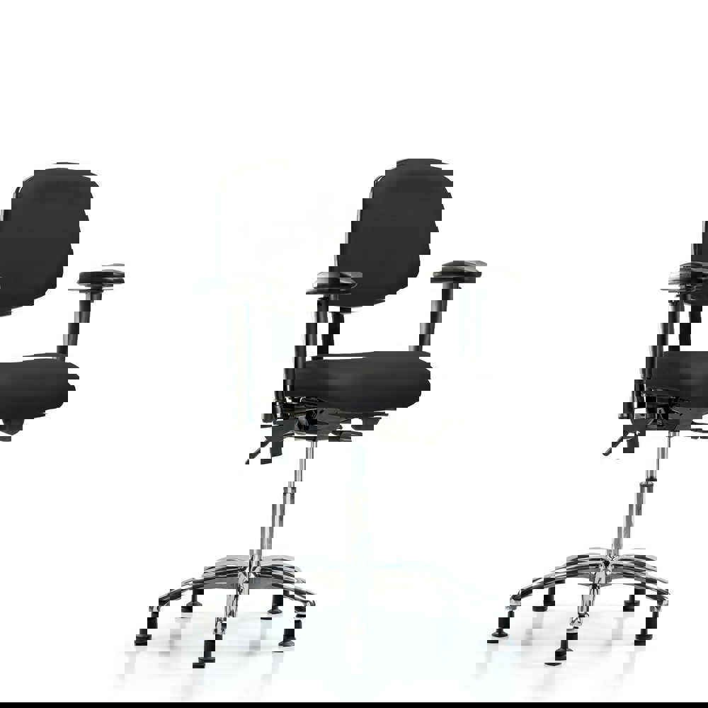 Task Chair: Vinyl, Black