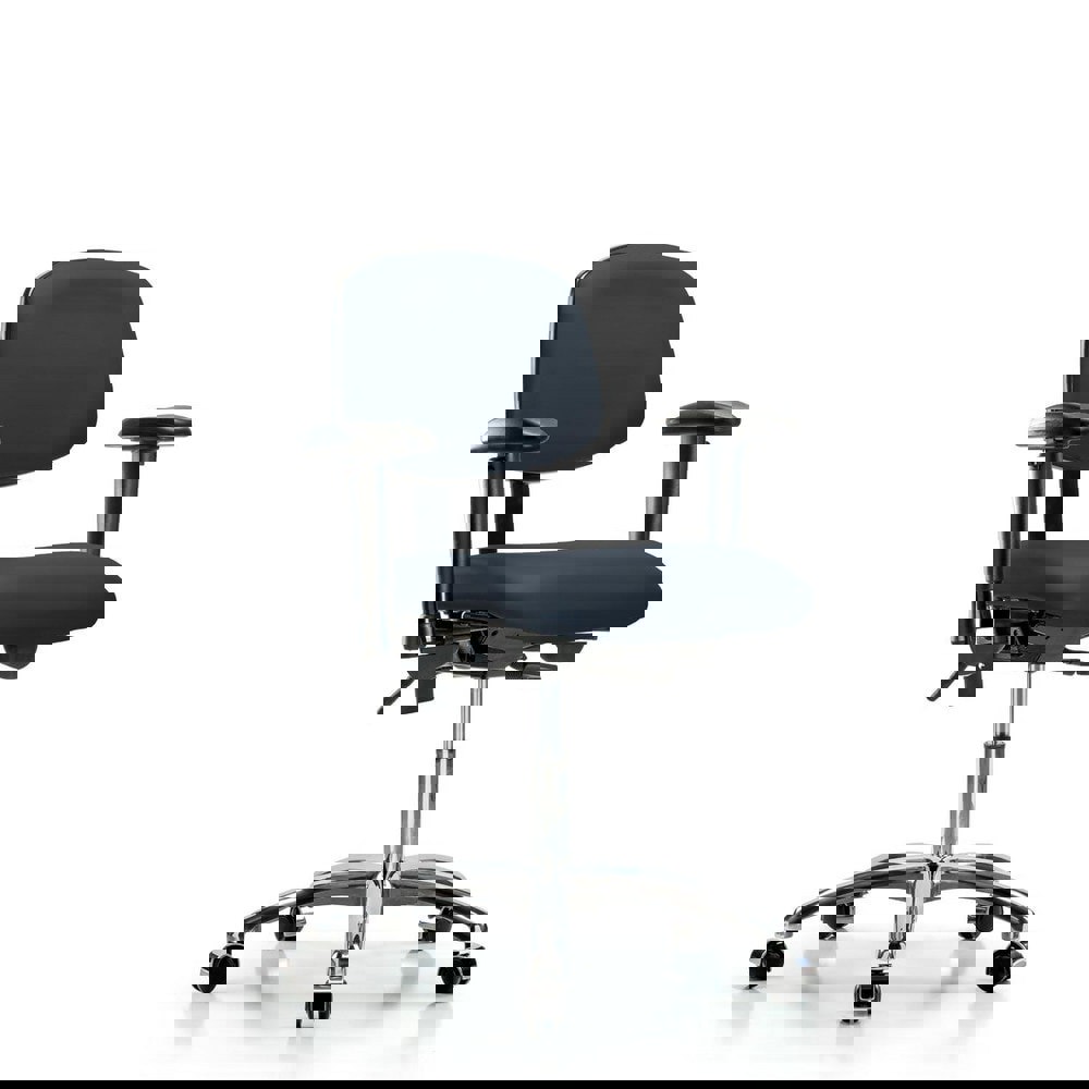 Task Chair: Vinyl, Imperial Blue