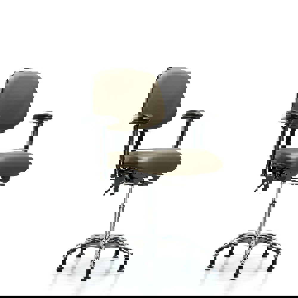 Task Chair: Vinyl, Taupe