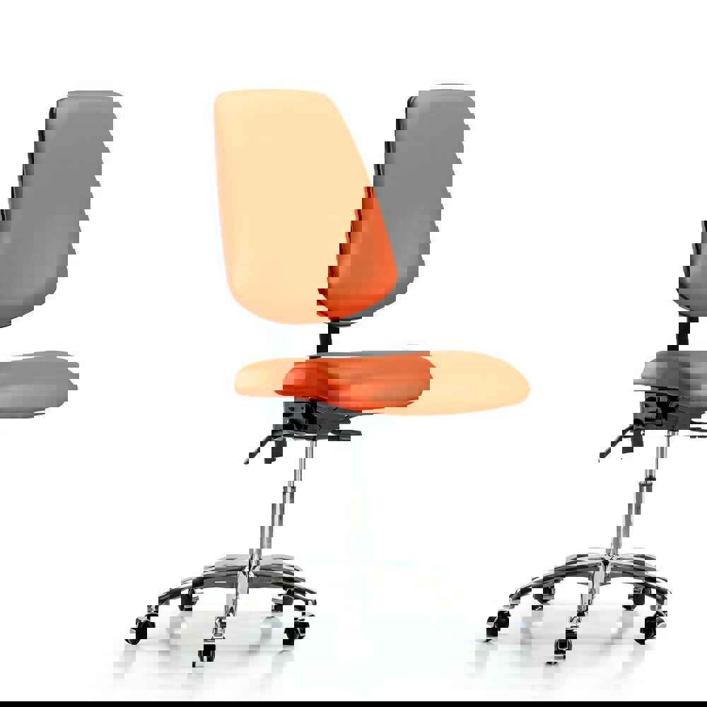 Task Chair: Vinyl, Orange Kist