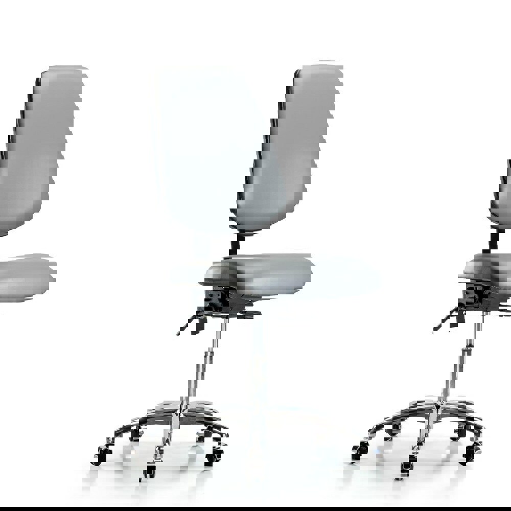 Task Chair: Vinyl, Sterling