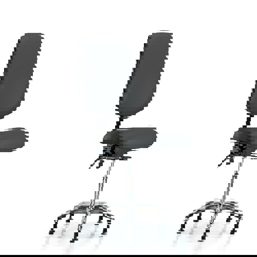 Task Chair: Vinyl, Charcoal