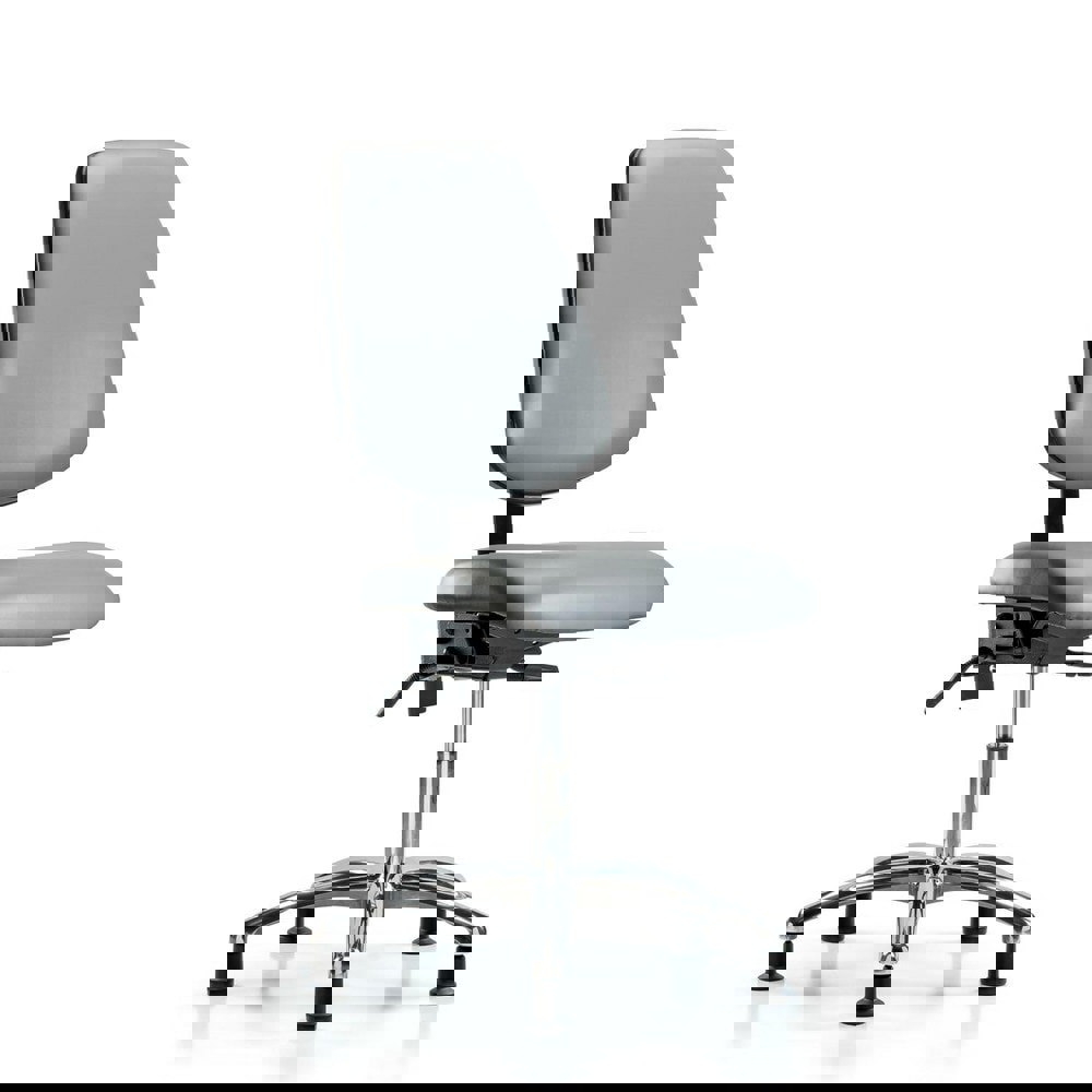 Task Chair: Vinyl, Sterling