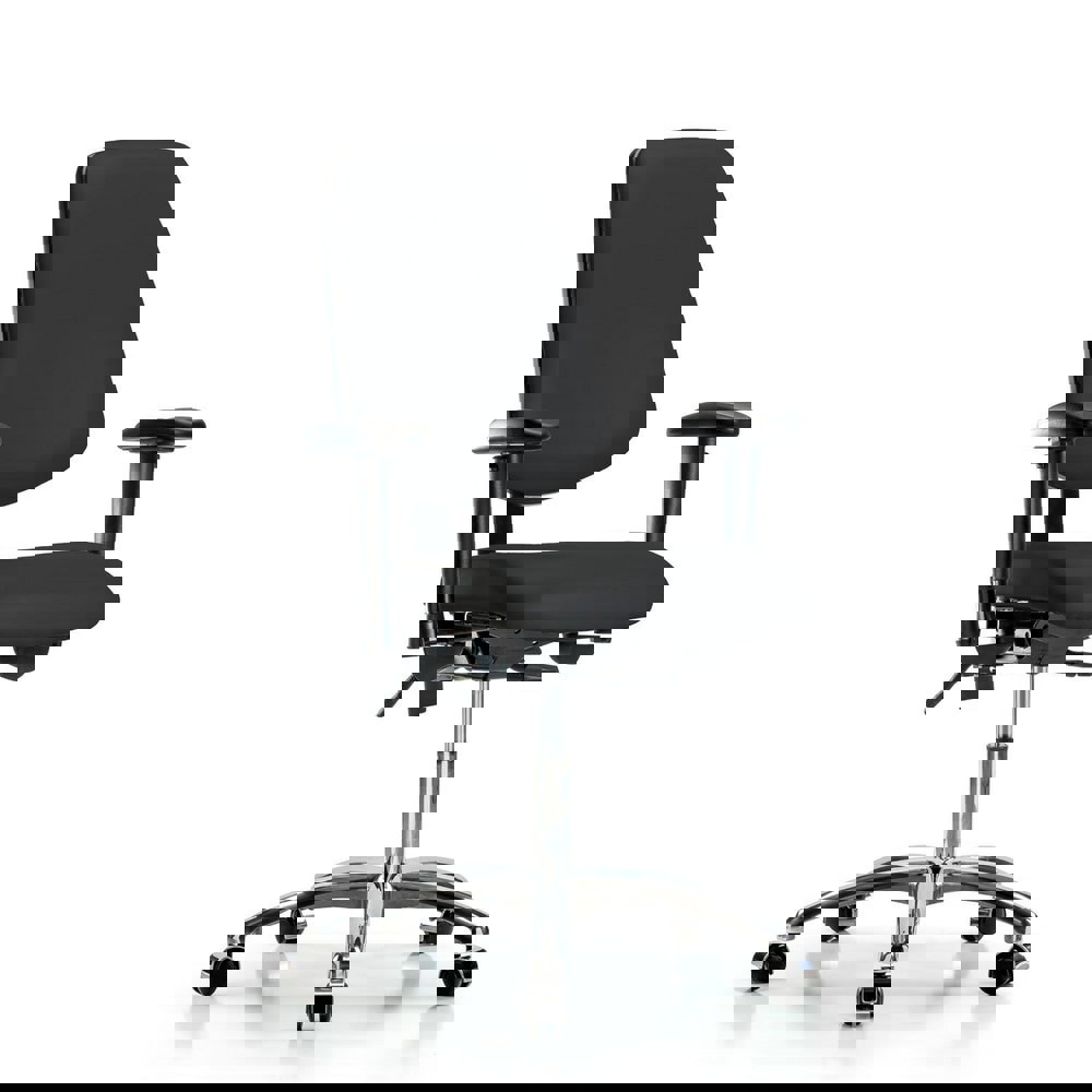 Task Chair: Vinyl, Black