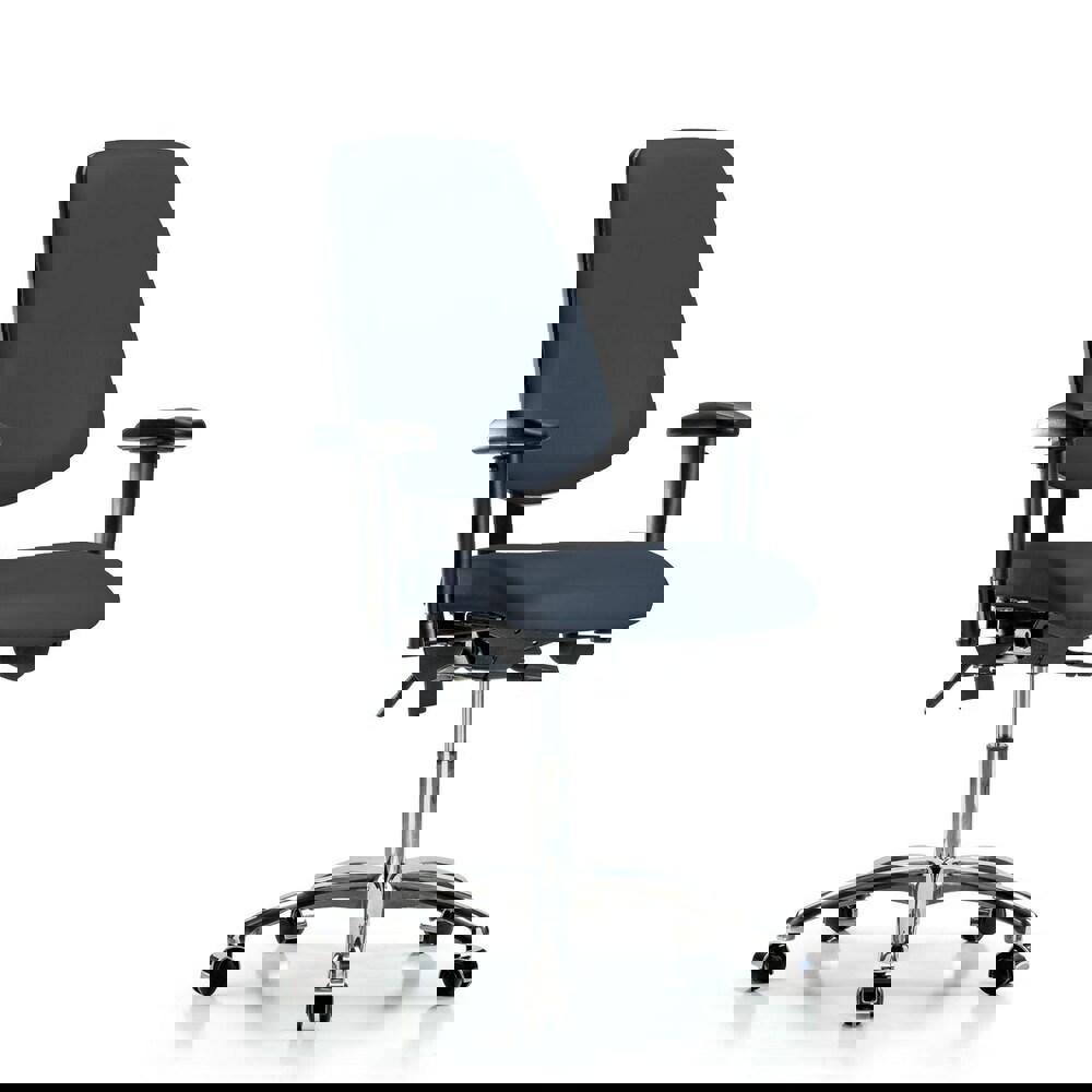 Task Chair: Vinyl, Imperial Blue