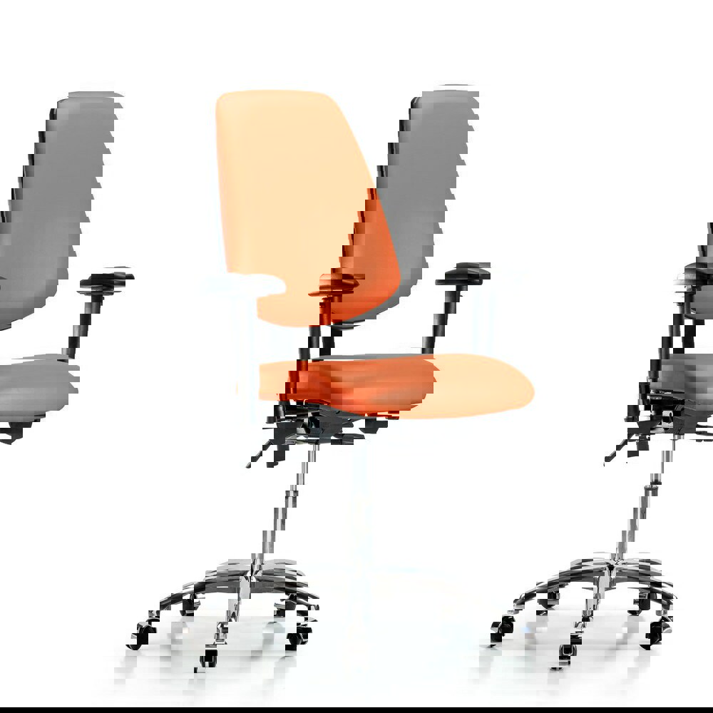 Task Chair: Vinyl, Orange Kist