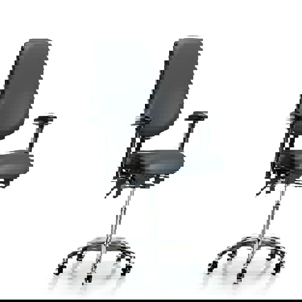 Task Chair: Vinyl, Carbon