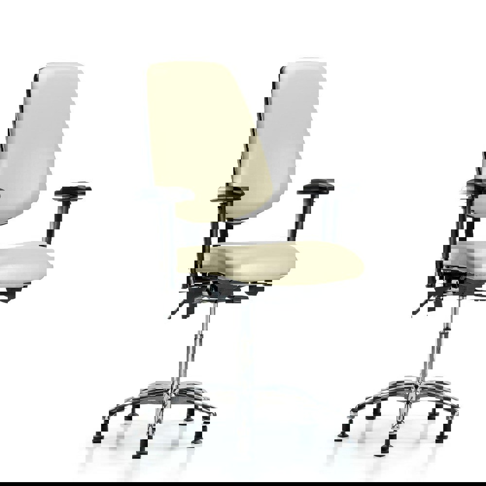 Task Chair: Vinyl, Adobe White