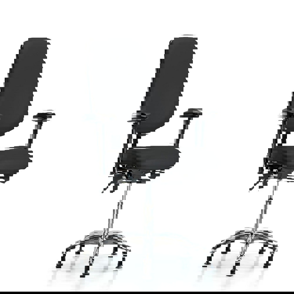 Task Chair: Vinyl, Black