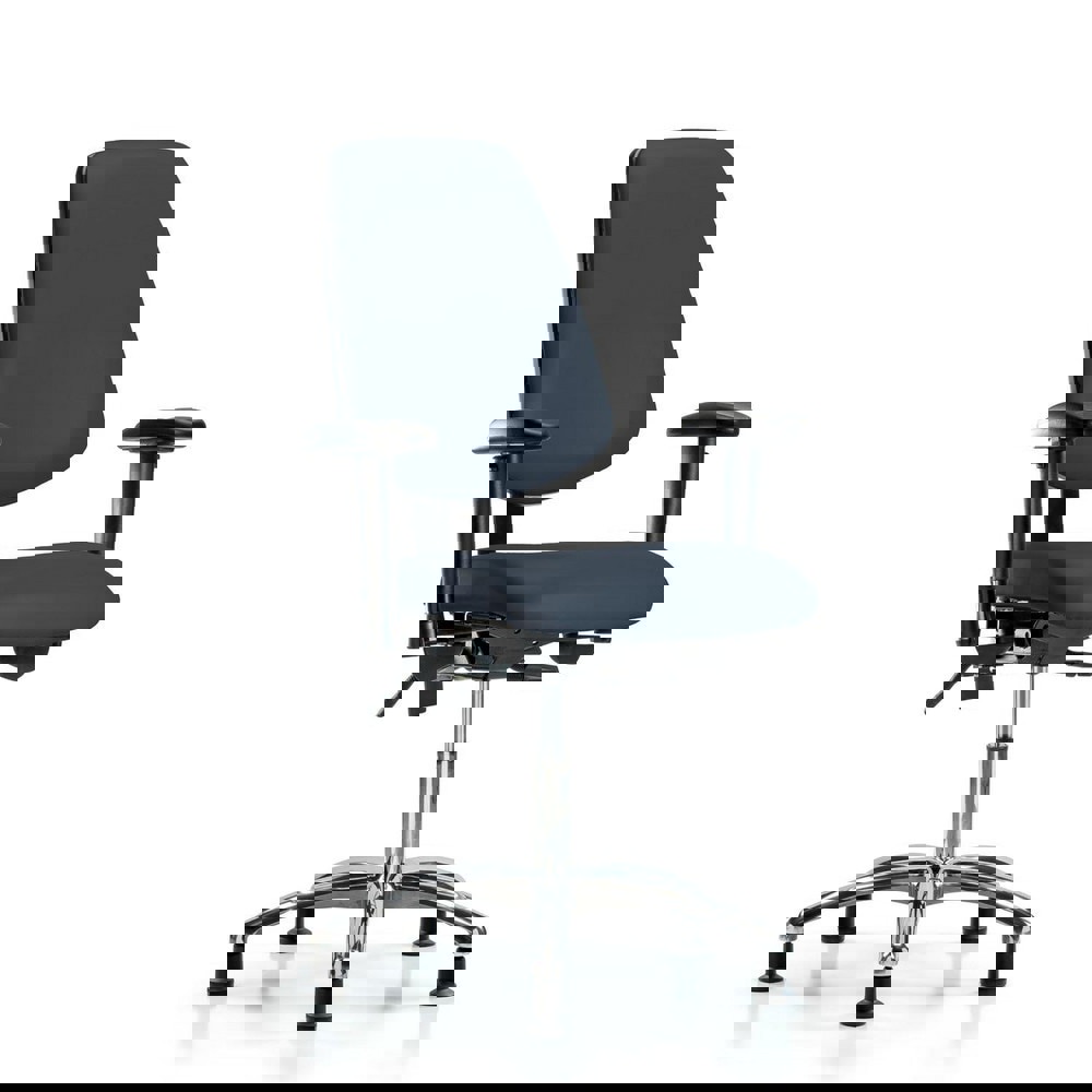 Task Chair: Vinyl, Imperial Blue