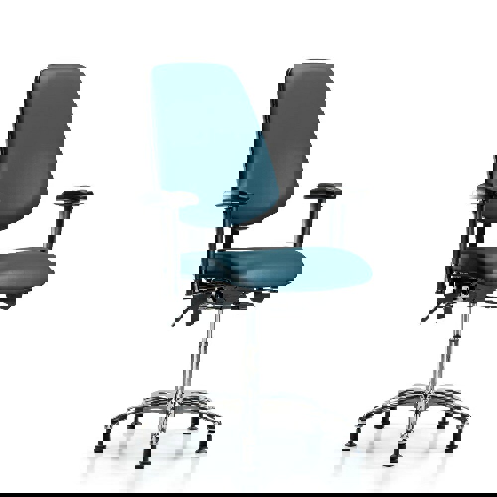 Task Chair: Vinyl, Marine Blue